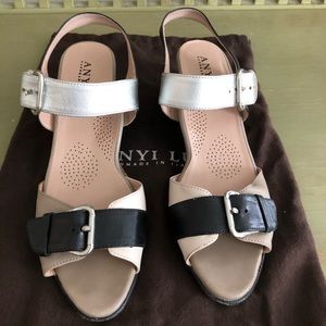 ANYI LU couture comfort wedges size 38.5